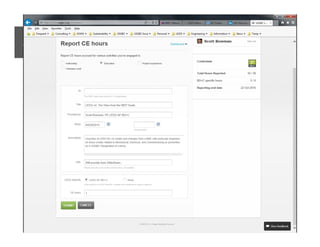 SELF REPORTING GBCI CREDIT
 