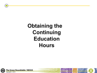 LEED APs without SpecialtyEnrollment is through “My Credentials” on www.gbci.org. 