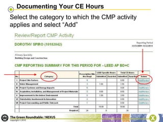 Maintaining Your LEED AP Credential