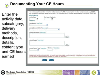 Maintaining Your LEED AP CredentialLEED APs who passed one of the “old” exams and one of the new exams (BD+C, ID+C or O+M) must complete 30 hours of CE in their primary specialty (6 LEED-specific) and only 6 additional LEED-specific hours for their secondary specialty(ies).The primary specialty corresponds to the BD+C, ID+C, O+M track, and the new specialty exam will become the secondary specialty(ies).