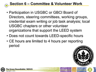 LEED AP CMP Categories4