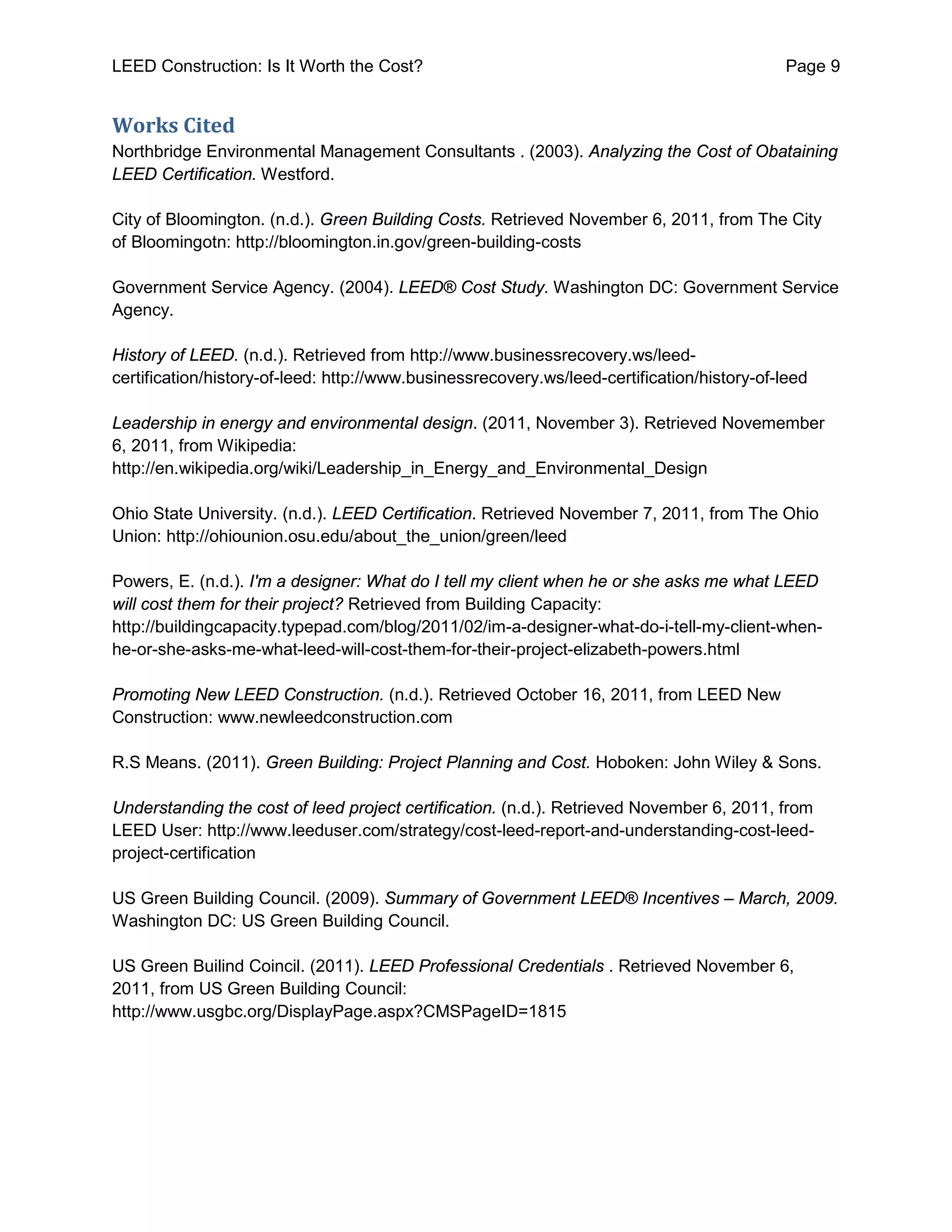 Leed Construction Pdf