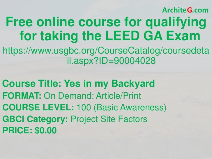 LEED-AP-ID-C Online Test
