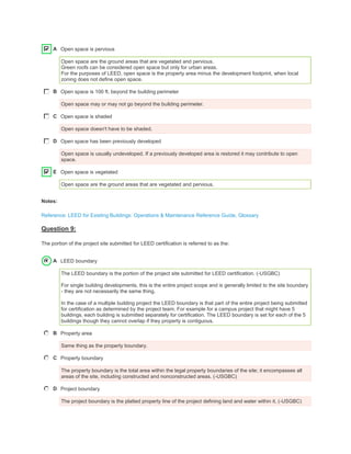 Leed green associate pool f - answer | PDF