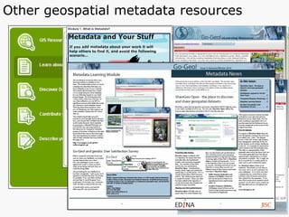 Other geospatial metadata resources 