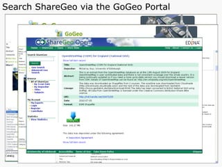 Search ShareGeo via the GoGeo Portal 