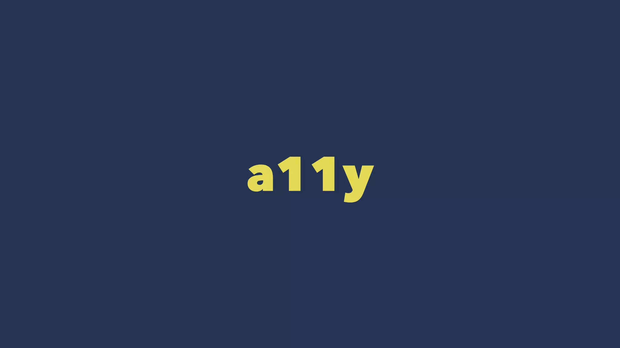 a11y
 