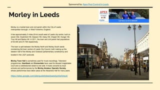 Morley Postcode Leeds city centre, West Yorkshire | PPTX