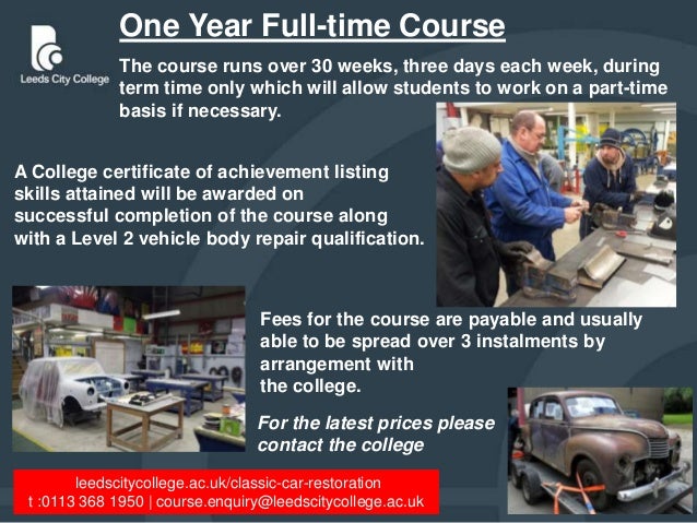 Classic Car Restoration College Classic Car Restoration College