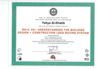 Leed training certificate