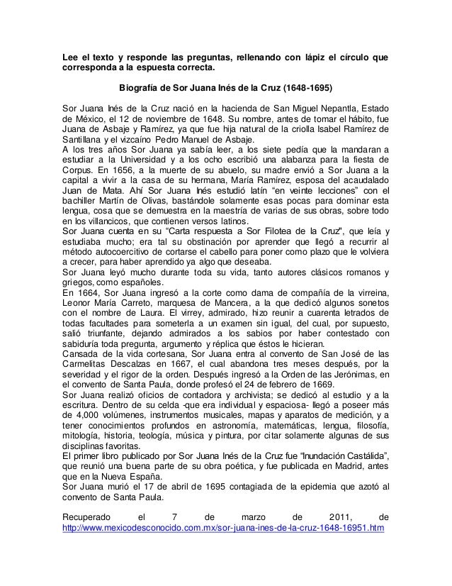 Lee el texto y responde las preguntas 1