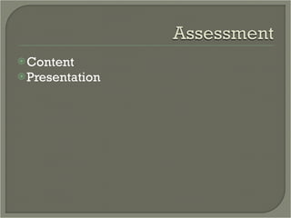 Content Presentation 