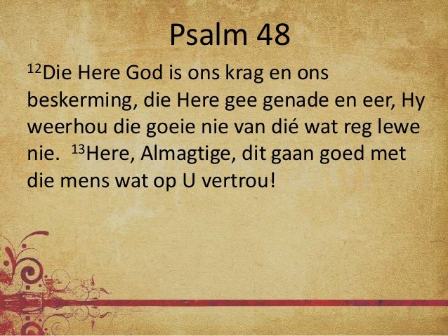 Leef in god se teenwoordigheid 15 Jan