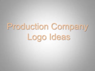 Production Company Logo Ideas 