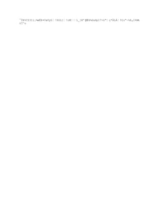 ¯Ôũ%CZ31i¡¶œ‚B¤Vø0Ũ¢!H™L]!oML_[#ř!
                                     ÿŸˆ¶du§p“7žŗŒ*€LÁ91zŖ~´š„”¶‰n
                                                                    •
£Ï^u
 