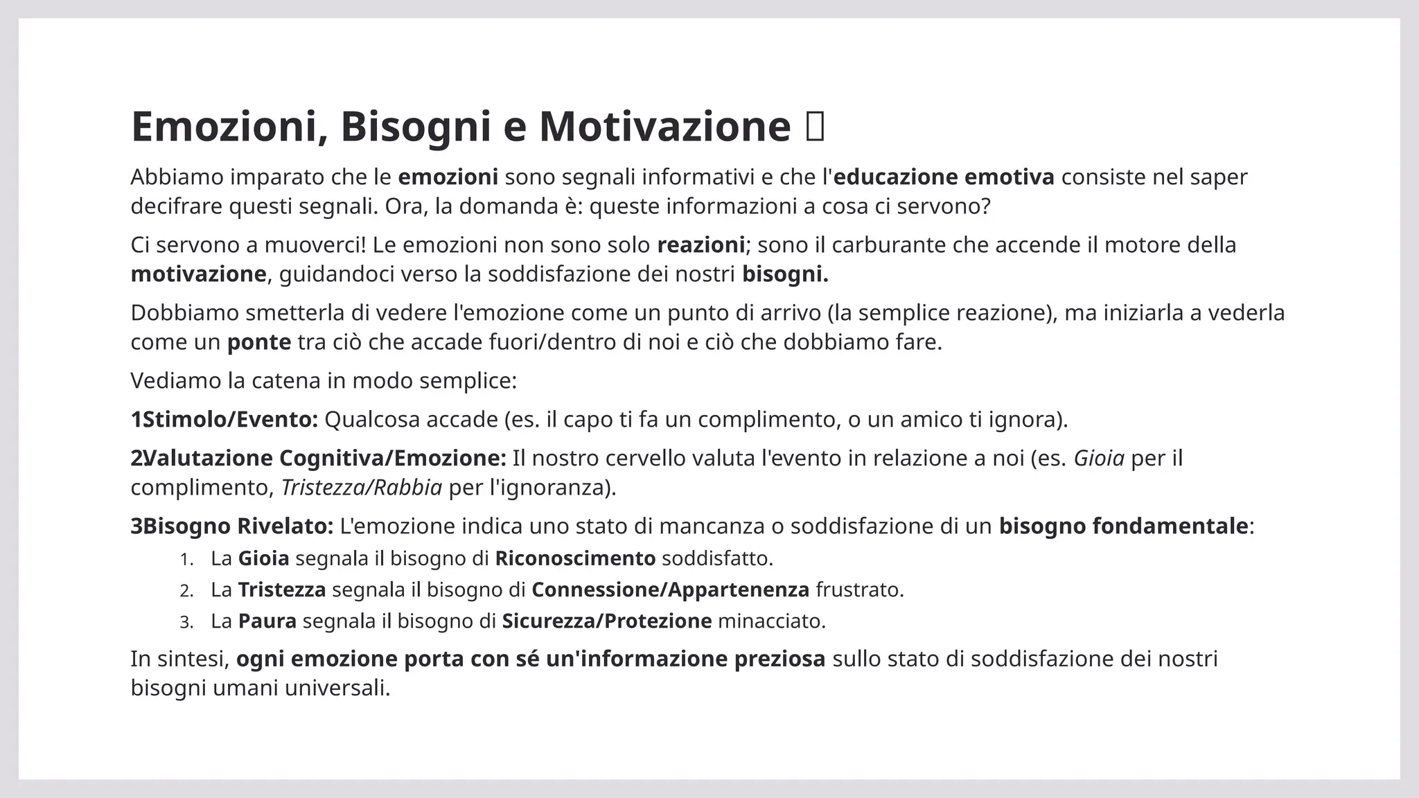 LE EMOZIONI POWER POINT DI PSICOLOGIA CON MAPPE | PPTX