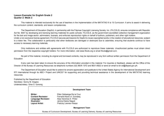 English 2 Quarter 2 Week 2 Lesson Exemplar | PDF