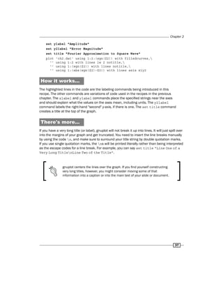 Gnuplot cookbook | PDF | Computing | Technology & Computing