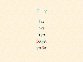 Γ γ Γ α γ α α γ α β α γ α γ α β α 