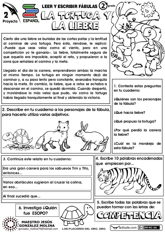 Leer yescribirfabulas