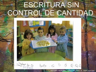 ESCRITURA SIN CONTROL DE CANTIDAD 