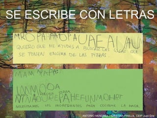 SE ESCRIBE CON LETRAS 