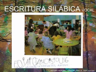 ESCRITURA SILÁBICA   VOCAL 