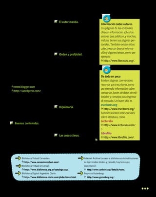 • • • • • • • • • • • • • • • • • • • • • • • • • • • • •
• • • • • • • • • • • • • • • • • • • • • • • • • • • • •
• • • • • • • • • • • • • • • • • • • • • • • • • • • • •
• • • • • • • • • • • • • • • • • • • • • • • • • • • • •
• • • • • • • • • • • • • • • • • • • • • • • • • • • • •
• • • • • • • • • • • • • • • • • • • • • • • • • • • • •
• • • • • • • • • • • • • • • • • • • • • • • • • • • • •
• • • • • • • • • • • • • • • • • • • • • • • • • • • • •
• • • • • • • • • • • • • • • • • • • • • • • • • • • • •
• • • • • • • • • • • • • • • • • • • • • • • • • • • • •
• • • • • • • • • • • • • • • • • • • • • • • • • • • • •
• • • • • • • • • • • • • • • • • • • • • • • • • • • • •
• • • • • • • • • • • • • • • • • • • • • • • • • • • • •
• • • • • • • • • • • • • • • • • • • • • • • • • • • • •
• • • • • • • • • • • • • • • • • • • • • • • • • • • • •
• • • • • • • • • • • • • • • • • • • • • • • • • • • • •
• • • • • • • • • • • • • • • • • • • • • • • • • • • • •
• • • • • • • • • • • • • • • • • • • • • • • • • • • • •
• • • • • • • • • • • • • • • • • • • • • • • • • • • • •
• • • • • • • • • • • • • • • • • • • • • • • • • • • • •
• • • • • • • • • • • • • • • • • • • • • • • • • • • • •
• • • • • • • • • • • • • • • • • • • • • • • • • • • • •
• • • • • • • • • • • • • • • • • • • • • • • • • • • • •
• • • • • • • • • • • • • • • • • • • • • • • • • • • • •
• • • • • • • • • • • • • • • • • • • • • • • • • • • • •
• • • • • • • • • • • • • • • • • • • • • • • • • • • • •
• • • • • • • • • • • • • • • • • • • • • • • • • • • • •
• • • • • • • • • • • • • • • • • • • • • • • • • • • • •
• • • • • • • • • • • • • • • • • • • • • • • • • • • • •
• • • • • • • • • • • • • • • • • • • • • • • • • • • • •
• • • • • • • • • • • • • • • • • • • • • • • • • • • • •
• • • • • • • • • • • • • • • • • • • • • • • • • • • • •
• • • • • • • • • • • • • • • • • • • • • • • • • • • • •
• • • • • • • • • • • • • • • • • • • • • • • • • • • • •
• • • • • • • • • • • • • • • • • • • • • • • • • • • • •
• • • • • • • • • • • • • • • • • • • • • • • • • • • • •
• • • • • • • • • • • • • • • • • • • • • • • • • • • • •
• • • • • • • • • • • • • • • • • • • • • • • • • • • • •
• • • • • • • • • • • • • • • • • • • • • • • • • • • • •
• • • • • • • • • • • • • • • • • • • • • • • • • • • • •
• • • • • • • • • • • • • • • • • • • • • • • • • • • • •
• • • • • • • • • • • • • • • • • • • • • • • • • • • • •
• • • • • • • • • • • • • • • • • • • • • • • • • • • • •
• • • • • • • • • • • • • • • • • • • • • • • • • • • • •
• • • • • • • • • • • • • • • • • • • • • • • • • • • • •
• • • • • • • • • • • • • • • • • • • • • • • • • • • • •
• • • • • • • • • • • • • • • • • • • • • • • • • • • • •
• • • • • • • • • • • • • • • • • • • • • • • • • • • • •
9
	 Biblioteca Virtual Cervantes:
	 http://www.cervantesvirtual.com/.
	 Biblioteca Virtual Universal:
	 http://www.biblioteca.org.ar/catalogo.asp.
	 Biblioteca Digital Argentina Clarín:
	 http://www.biblioteca.clarin.com/pbda/index.html.
	 Internet Archive (acceso a bibliotecas de instituciones
de los Estados Unidos y Canadá; hay textos en
castellano):
	 http://www.archive.org/details/texts.
	 Proyecto Gutenberg:
	 http://www.gutenberg.org/.
¡A la biblioteca,con un solo clic!
Escribir en la web
El medio más sencillo para
escribir y publicar en la web es el
blog. El autor controla todo el pro-
ceso, desde los contenidos y las
estrategias de promoción hasta el
diseño y la periodicidad. El proce-
dimiento es simple. El primer paso
es abrir una cuenta gratuita con un
proveedor; para esto, solo se necesi-
ta una dirección de correo electró-
nico; después, hay que elegir entre
los diseños ofrecidos y establecer al-
gunos parámetros; luego, a publicar.
En este momento, entre los provee-
dores más populares están Blogger
( www.blogger.com) y Wordpress
( http://wordpress.com/).
Consejos para el blog
Escribir es más sencillo que ser
leído. Para que la experiencia del
blog sea enriquecedora, hay que
buscar un equilibrio entre diversos
elementos.
	 Buenos contenidos. Es el pri-
mer paso, y el más ignorado.
¿Para qué querés conseguir
lectores si no se ofrece nada
bueno para leer?
	 El autor manda. No hay editor,
ni departamento de marketing.
No hay público al que compla-
cer para que las ventas no cai-
gan. El autor decide qué contar
y cómo. El blog ofrece la posi-
bilidad de ser original y decir
exactamente lo que se piensa.
	 Orden y prolijidad. La libertad
no es el caos; el autor debe ha-
cer lo que quiera, pero también
hacerle las cosas fáciles al lec-
tor. Hay que ofrecer un diseño
claro y agradable, publicar con
regularidad, tener un buen sis-
tema de etiquetas (palabras
que sirven para clasificar la
información dentro del sitio) y
nube de tags (o palabras im-
portantes), ofrecer sindicación,
etcétera.
	 Diplomacia. Es recomendable
comentar en otros blogs, noti-
ficar si se usa una imagen de
otro blog a sus respectivos au-
tores y participar en foros sobre
temas relacionados. Así se ga-
nan lectores.
	 Las cosas claras. El autor debe
saber que su blog es una herra-
De todo un poco
Existen páginas con variados
recursos para escritores, como
por ejemplo información sobre
concursos, bases de datos de edi-
toriales y consejos para ingresar
al mercado. Un buen sitio es
escritores.org
http://www.escritores.org/
También existen redes sociales
sobre literatura, como
Lecturalia
http://www.lecturalia.com/
o
Librofilia
http://www.librofilia.com/.
• • • • • • • • • • • • • • • • • • • • • • • • • • • • •
• • • • • • • • • • • • • • • • • • • • • • • • • • • • •
• • • • • • • • • • • • • • • • • • • • • • • • • • • • •
• • • • • • • • • • • • • • • • • • • • • • • • • • • • •
• • • • • • • • • • • • • • • • • • • • • • • • • • • • •
• • • • • • • • • • • • • • • • • • • • • • • • • • • • •
• • • • • • • • • • • • • • • • • • • • • • • • • • • • •
• • • • • • • • • • • • • • • • • • • • • • • • • • • • •
• • • • • • • • • • • • • • • • • • • • • • • • • • • • •
• • • • • • • • • • • • • • • • • • • • • • • • • • • • •
• • • • • • • • • • • • • • • • • • • • • • • • • • • • •
• • • • • • • • • • • • • • • • • • • • • • • • • • • • •
• • • • • • • • • • • • • • • • • • • • • • • • • • • • •
• • • • • • • • • • • • • • • • • • • • • • • • • • • • •
• • • • • • • • • • • • • • • • • • • • • • • • • • • • •
• • • • • • • • • • • • • • • • • • • • • • • • • • • • •
• • • • • • • • • • • • • • • • • • • • • • • • • • • • •
• • • • • • • • • • • • • • • • • • • • • • • • • • • • •
• • • • • • • • • • • • • • • • • • • • • • • • • • • • •
• • • • • • • • • • • • • • • • • • • • • • • • • • • • •
• • • • • • • • • • • • • • • • • • • • • • • • • • • • •
• • • • • • • • • • • • • • • • • • • • • • • • • • • • •
• • • • • • • • • • • • • • • • • • • • • • • • • • • • •
• • • • • • • • • • • • • • • • • • • • • • • • • • • • •
• • • • • • • • • • • • • • • • • • • • • • • • • • • • •
• • • • • • • • • • • • • • • • • • • • • • • • • • • • •
• • • • • • • • • • • • • • • • • • • • • • • • • • • • •
• • • • • • • • • • • • • • • • • • • • • • • • • • • • •
• • • • • • • • • • • • • • • • • • • • • • • • • • • • •
• • • • • • • • • • • • • • • • • • • • • • • • • • • • •
• • • • • • • • • • • • • • • • • • • • • • • • • • • • •
Información sobre autores.
Las páginas de las editoriales
ofrecen información sobre los
autores que publican, y muchos,
incluso, tienen sus páginas per-
sonales. También existen sitios
colectivos con buena informa-
ción y algunos textos, como por
ejemplo:
http://www.literatura.org/.
 