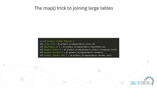 The map() trick to joining large tables
 