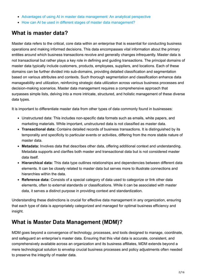 leewayhertz.com-AI in Master Data Management MDM Pioneering next ...