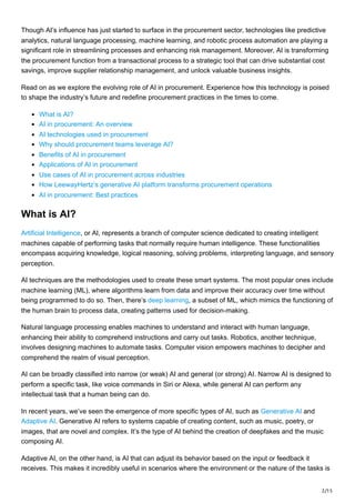 leewayhertz.com-AI in procurement Redefining efficiency through ...