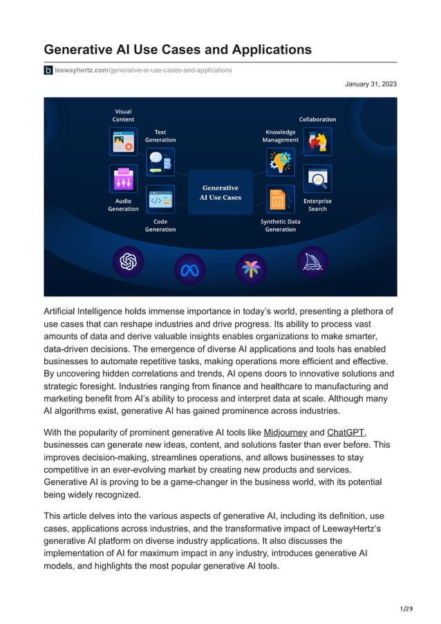 Generative AI Use Cases and Applications.pdf