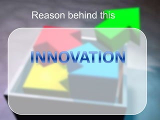 Reason behind thisINNOVATION