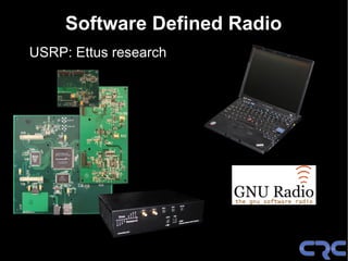 Software Defined Radio
USRP: Ettus research
 