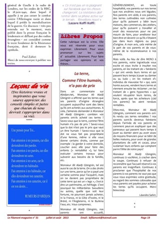 Le Filament magazine n° 31 juillet et août 2013 Email : lefilament@hotmail.com Page 19
général de Gaulle à la radio de
Lon...