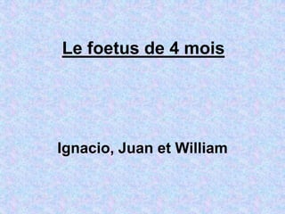 Le foetus de 4 mois




Ignacio, Juan et William
 
