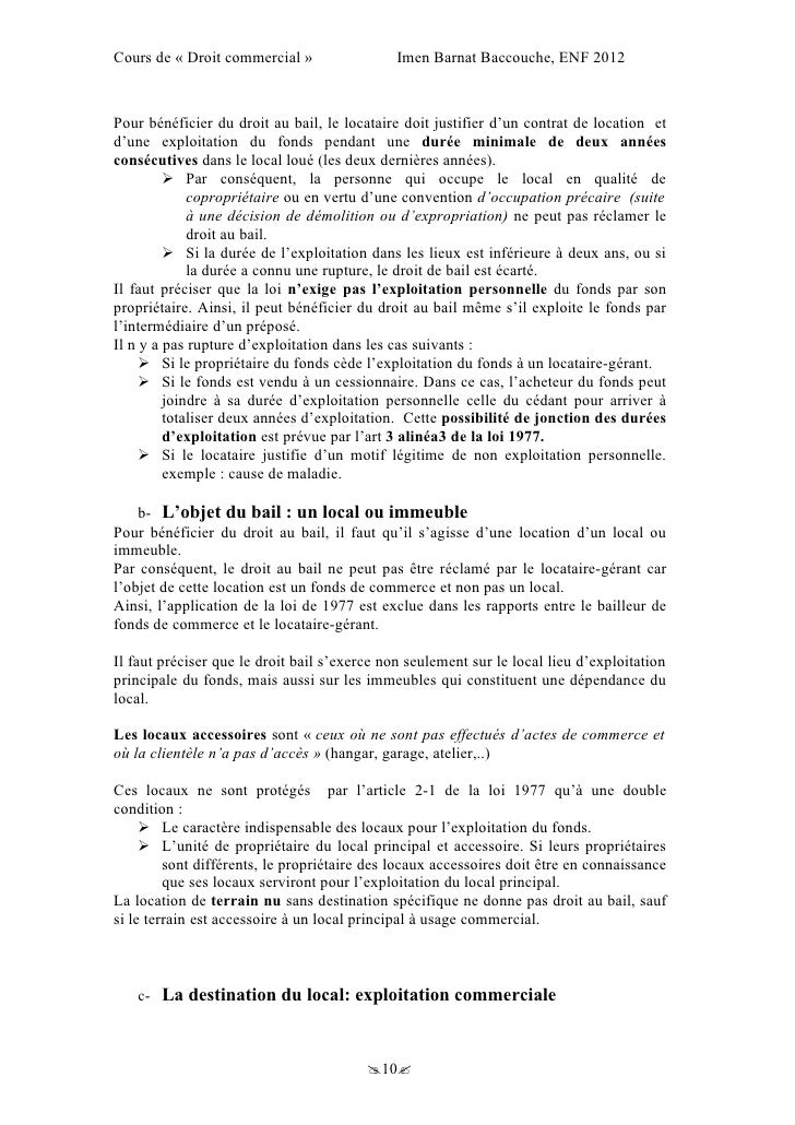 Condition résolutoire exemple