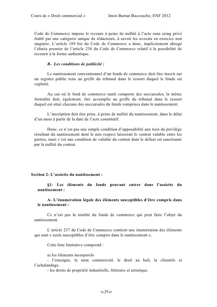 Cession fonds de commerce sans droit au bail