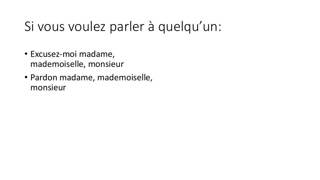 Le formel et l’informel en français