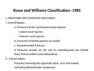 Rhowe Classification LE FORT FRACTURE corrected.pptx............................... | PPTX