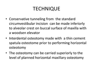Le fort i maxillary osteotomy