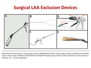 Surgical LAA Exclusion Devices
 