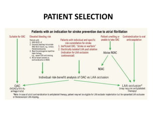 PATIENT SELECTION
 