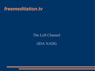 Left Channel (freemeditation.tv) Nov 12 2008 | PPT