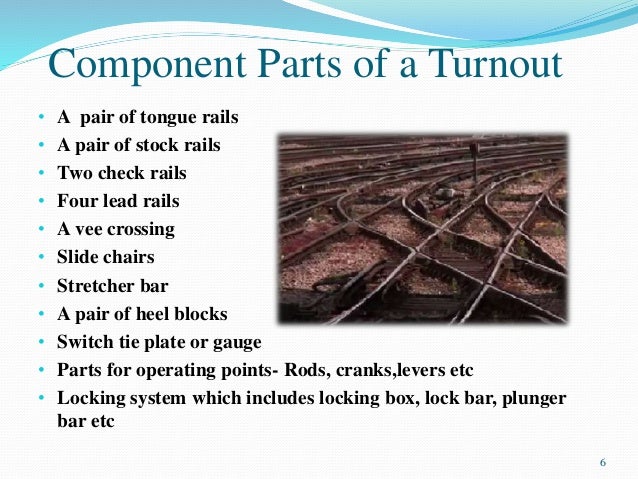 bar of a sketch layout hand Left turnout