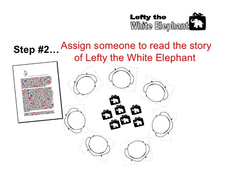 Lefty the white elephant gift game