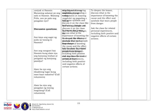 Lesson exemplar for grade one language q1 week 4 | PDF