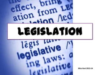 Legislation

Miss Hart 2013-14

 