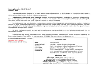 Learning Exemplar In Ict In Grade 7 Matatag Curriculum Docx