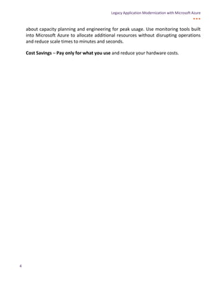 Legacy application modernization with microsoft azure | PDF
